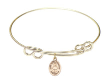Load image into Gallery viewer, St. Mary Mackillop Custom Bangle - Gold Filled