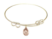 Load image into Gallery viewer, Pope St. John XXIII Custom Bangle - Gold Filled