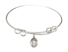 Load image into Gallery viewer, St. Justin Custom Bangle - Silver