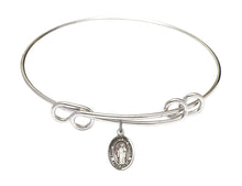 Load image into Gallery viewer, St. Joseph the Worker Custom Bangle - Silver