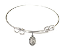 Load image into Gallery viewer, St. Victor of Marseilles Custom Bangle - Silver