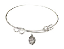 Load image into Gallery viewer, St. Margaret of Cortona Custom Bangle - Silver
