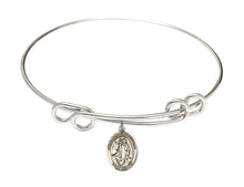 Load image into Gallery viewer, St. Anthony of Egypt Custom Bangle - Silver