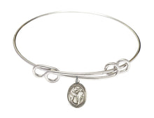 Load image into Gallery viewer, St. Columbanus Custom Bangle - Silver