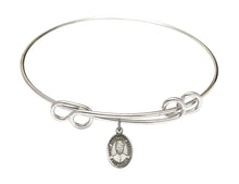 Load image into Gallery viewer, St. Josephine Bakhita Custom Bangle - Silver