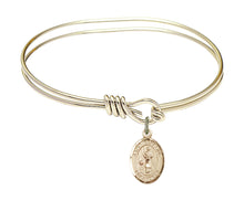 Load image into Gallery viewer, St. Genesius of Rome Custom Bangle - Gold Filled