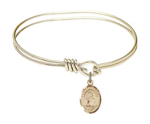 Load image into Gallery viewer, St. Valentine of Rome Custom Bangle - Gold Filled