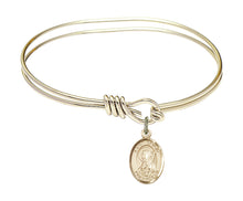 Load image into Gallery viewer, St. Brigid of Ireland Custom Bangle - Gold Filled