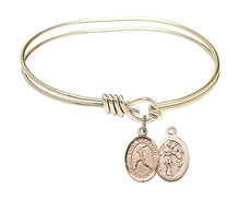 Load image into Gallery viewer, St. Sebastian / Softball Custom Bangle - Gold Filled