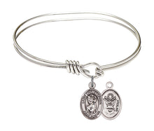 Load image into Gallery viewer, Our Lady of Perpetual Help Custom Bangle - Silver