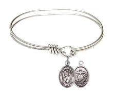Load image into Gallery viewer, St. Elizabeth Ann Seton Custom Bangle - Silver