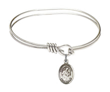Load image into Gallery viewer, St. Ambrose Custom Bangle - Silver