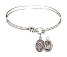 Load image into Gallery viewer, St. Christopher / Martial Arts Custom Bangle - Silver