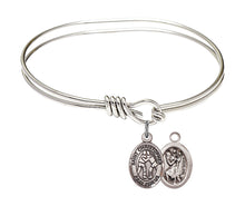 Load image into Gallery viewer, St. Christopher / Wrestling Custom Bangle - Silver