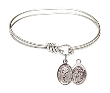 Load image into Gallery viewer, St. Sebastian / Cheerleading Custom Bangle - Silver