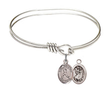 Load image into Gallery viewer, St. Sebastian / Softball Custom Bangle - Silver