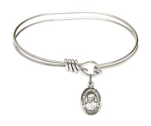 Load image into Gallery viewer, St. Ignatius of Loyola Custom Bangle - Silver