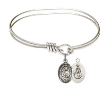 Load image into Gallery viewer, Our Lady of Mount Carmel Custom Bangle - Silver