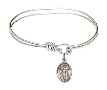 Load image into Gallery viewer, St. Matthias the Apostle Custom Bangle - Silver