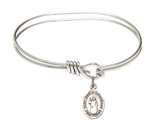 Load image into Gallery viewer, St. John of Capistrano Custom Bangle - Silver