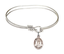 Load image into Gallery viewer, St. Ivo of Kelmartin Custom Bangle - Silver