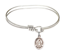 Load image into Gallery viewer, St. Bernardine of Sienna Custom Bangle - Silver