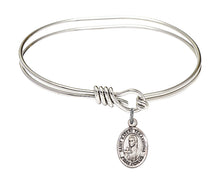 Load image into Gallery viewer, St. Kateri Tekakwitha Custom Bangle - Silver