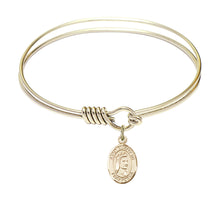Load image into Gallery viewer, St. Elizabeth of Hungary Custom Bangle - Gold Filled