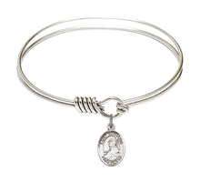 Load image into Gallery viewer, St. Benjamin Custom Bangle - Silver