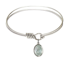 Load image into Gallery viewer, St. Christopher Custom Bangle - Silver