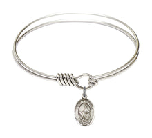 Load image into Gallery viewer, St. Dymphna Custom Bangle - Silver