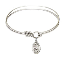 Load image into Gallery viewer, St. Gerard Majella Custom Bangle - Silver