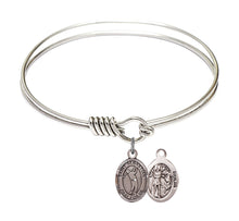 Load image into Gallery viewer, St. Sebastian / Golf Custom Bangle - Silver