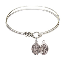 Load image into Gallery viewer, St. Sebastian / Field Hockey Custom Bangle - Silver