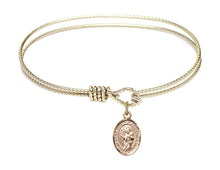 Load image into Gallery viewer, St. Joseph of Arimathea Custom Bangle - Gold Filled