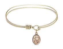 Load image into Gallery viewer, St. Columbanus Custom Bangle - Gold Filled