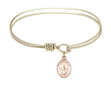 Load image into Gallery viewer, St. Medard of Noyon Custom Bangle - Gold Filled