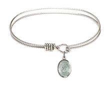 Load image into Gallery viewer, St. Christopher Custom Bangle - Silver