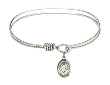 Load image into Gallery viewer, St. Francis de Sales Custom Bangle - Silver