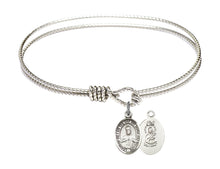 Load image into Gallery viewer, Scapular Custom Bangle - Silver