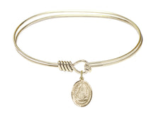 Load image into Gallery viewer, St. Edburga of Winchester Custom Bangle - Gold Filled
