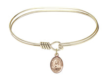 Load image into Gallery viewer, St. Kateri Tekakwitha Custom Bangle - Gold Filled