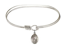 Load image into Gallery viewer, St. Charles Borromeo Custom Bangle - Silver