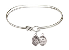 Load image into Gallery viewer, St. Aloysius Gonzaga Custom Bangle - Silver