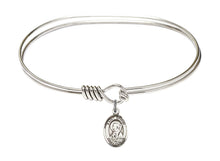 Load image into Gallery viewer, St. Brigid of Ireland Custom Bangle - Silver