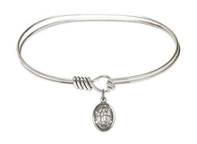 Load image into Gallery viewer, St. Isidore the Farmer Custom Bangle - Silver