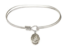 Load image into Gallery viewer, St. Edburga of Winchester Custom Bangle - Silver