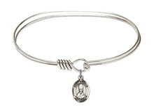 Load image into Gallery viewer, St. Anselm of Canterbury Custom Bangle - Silver
