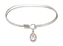 Load image into Gallery viewer, St. John of Capistrano Custom Bangle - Silver