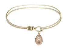 Load image into Gallery viewer, Our Lady of Rosa Mystica Custom Bangle - Gold Filled